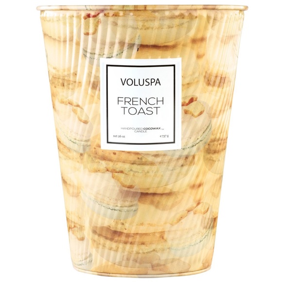 Voluspa 26 Oz French Toast 2 Wick Table Candle - Picture 2 of 2